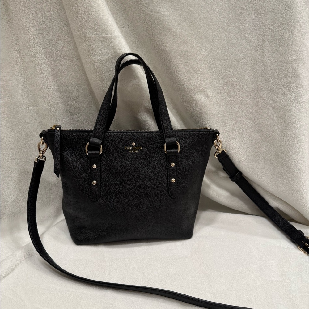 Kate Spade Black Leather Satchel